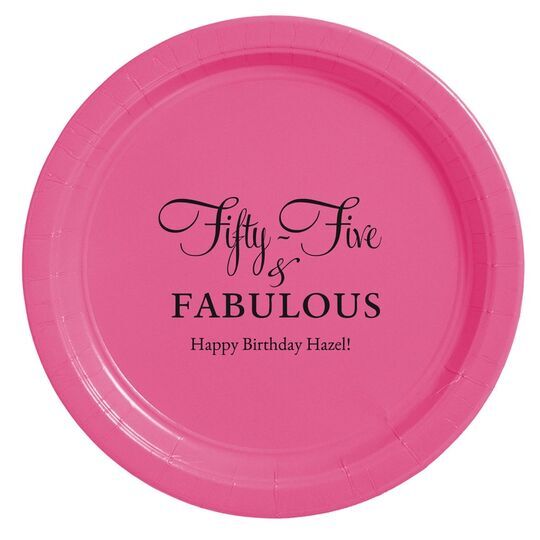 Fifty-Five & Fabulous Paper Plates